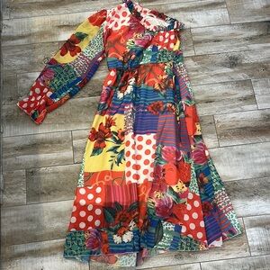 Sunday in Brooklyn One Shoulder Dress - Multicolor Floral- tie at the waist